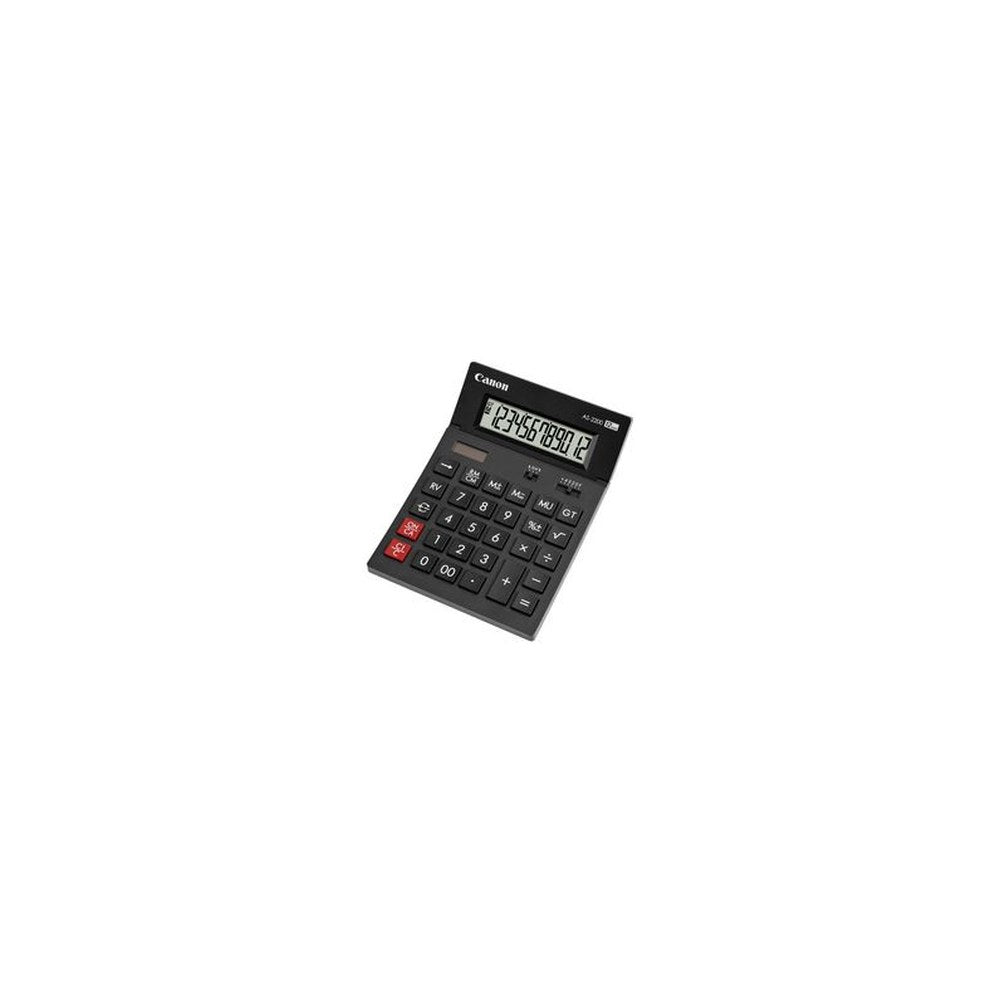 Canon Calculatrice de bureau AS-2200, énergie solaire/ pile