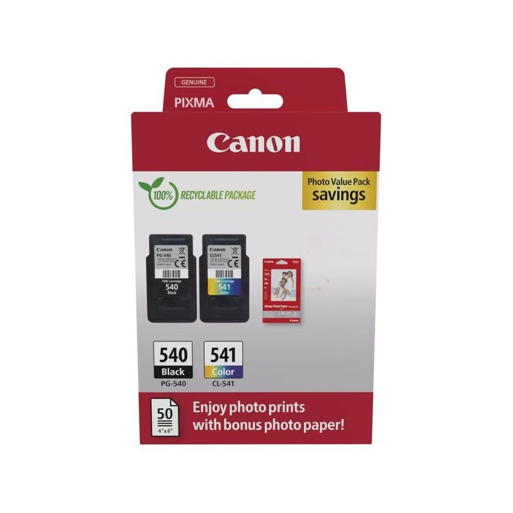 Cartouches d'origines Canon 5225B013 / PG-540+CL-541 - multipack 2 couleurs : noire, multicouleur