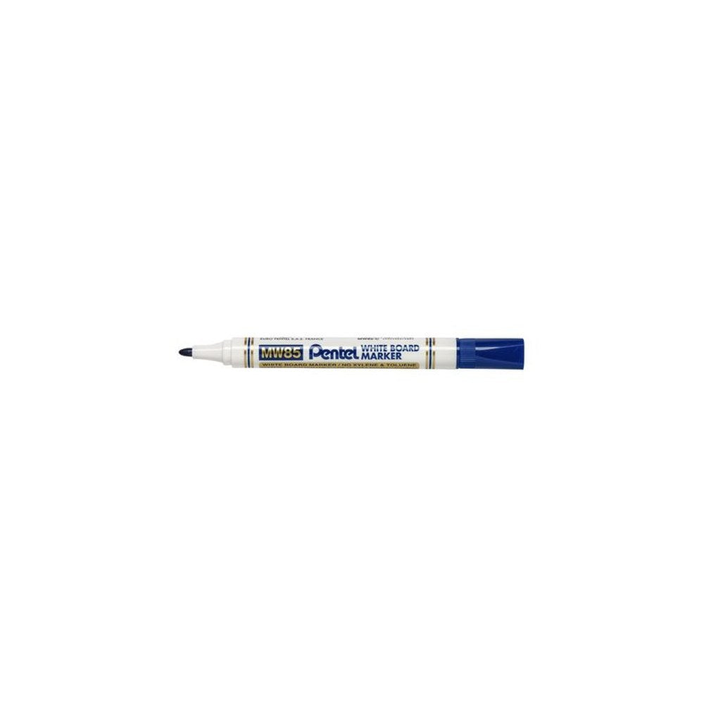 Pentel Marqueur pour tableau blanc MW85, pointe ogive, bleu