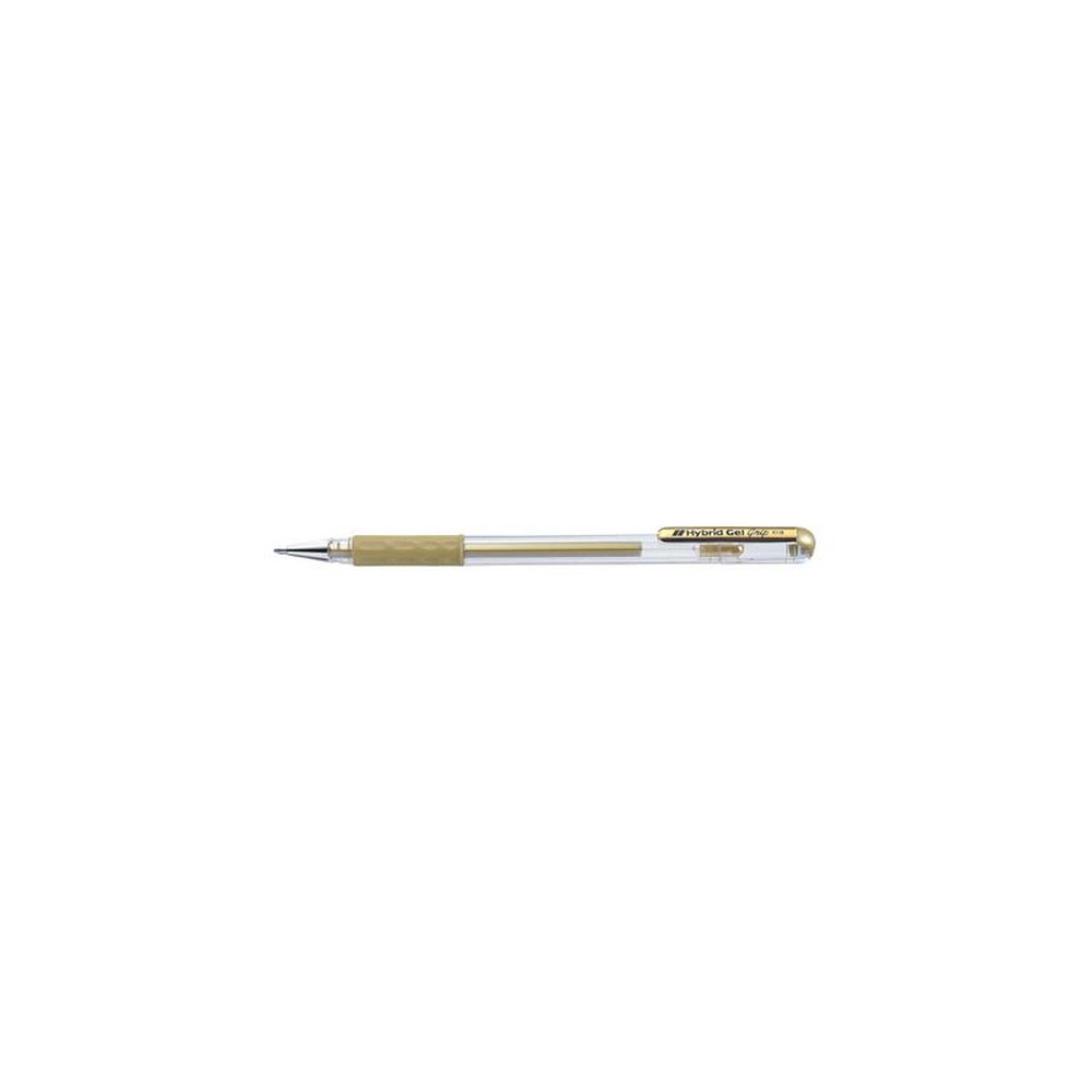 Pentel Stylo roller gel Hybrid Gel Grip Metallic K118, or