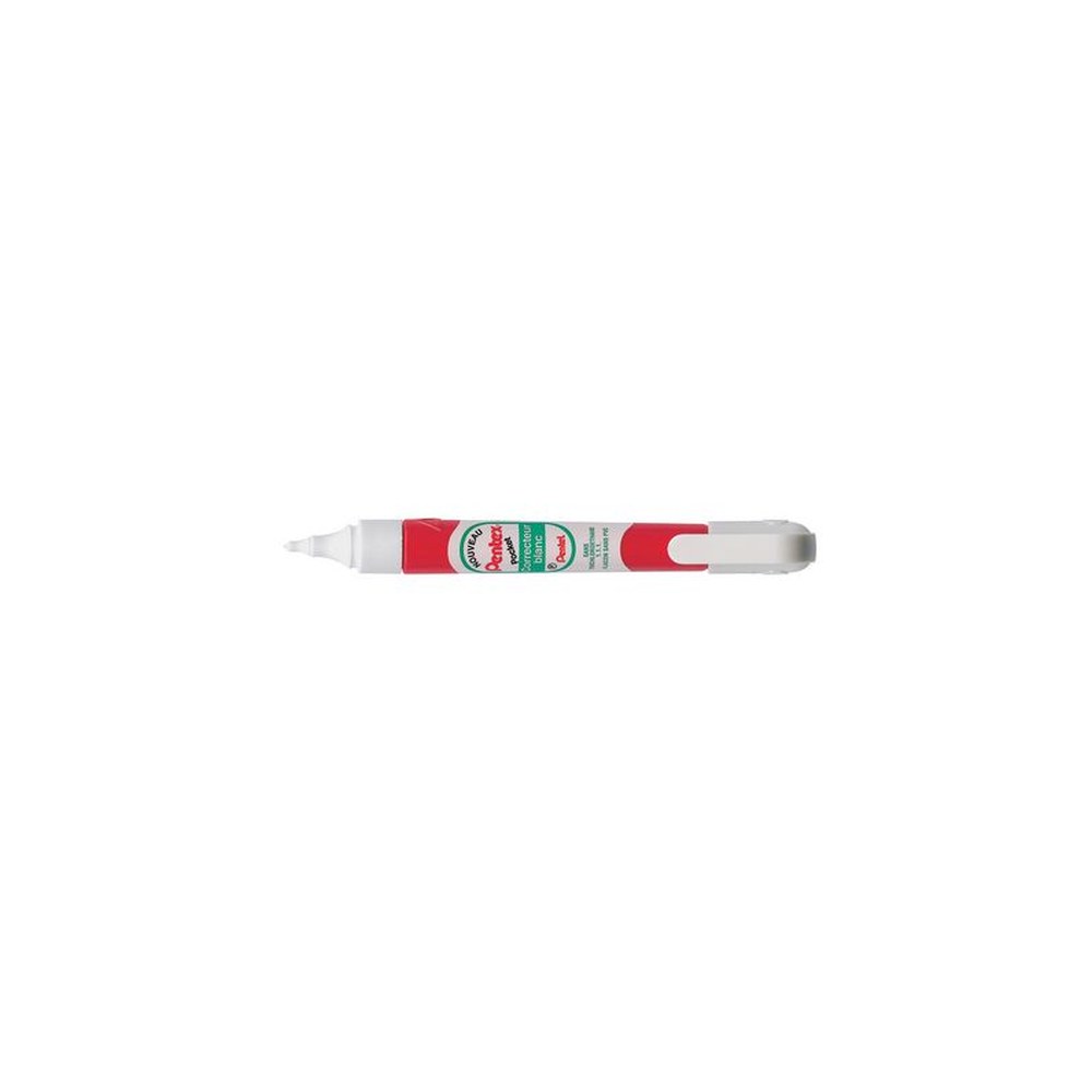 Pentel Stylo correcteur Pentex Pocket ZLC21W, blanc