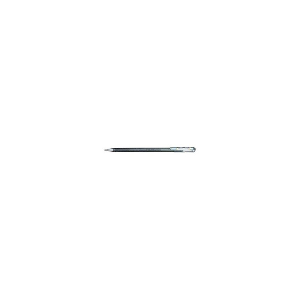 Pentel Hybrid Stylo roller encre gel "Dual Pen", argent