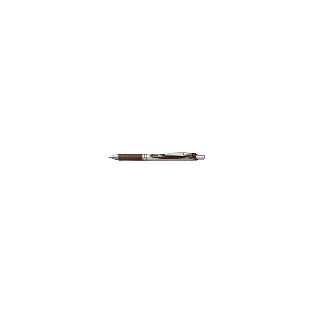 Pentel Stylo roller encre gel Energel BL77, marron