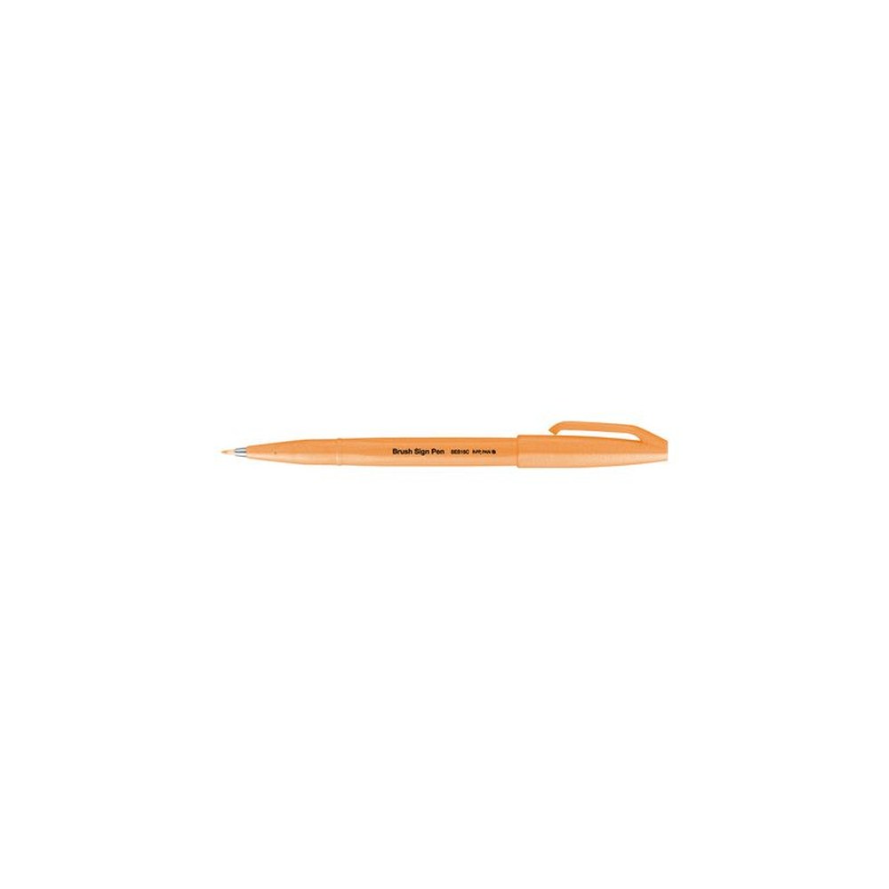 PentelArts Stylo feutre Brush Sign Pen SES15, orange fluo