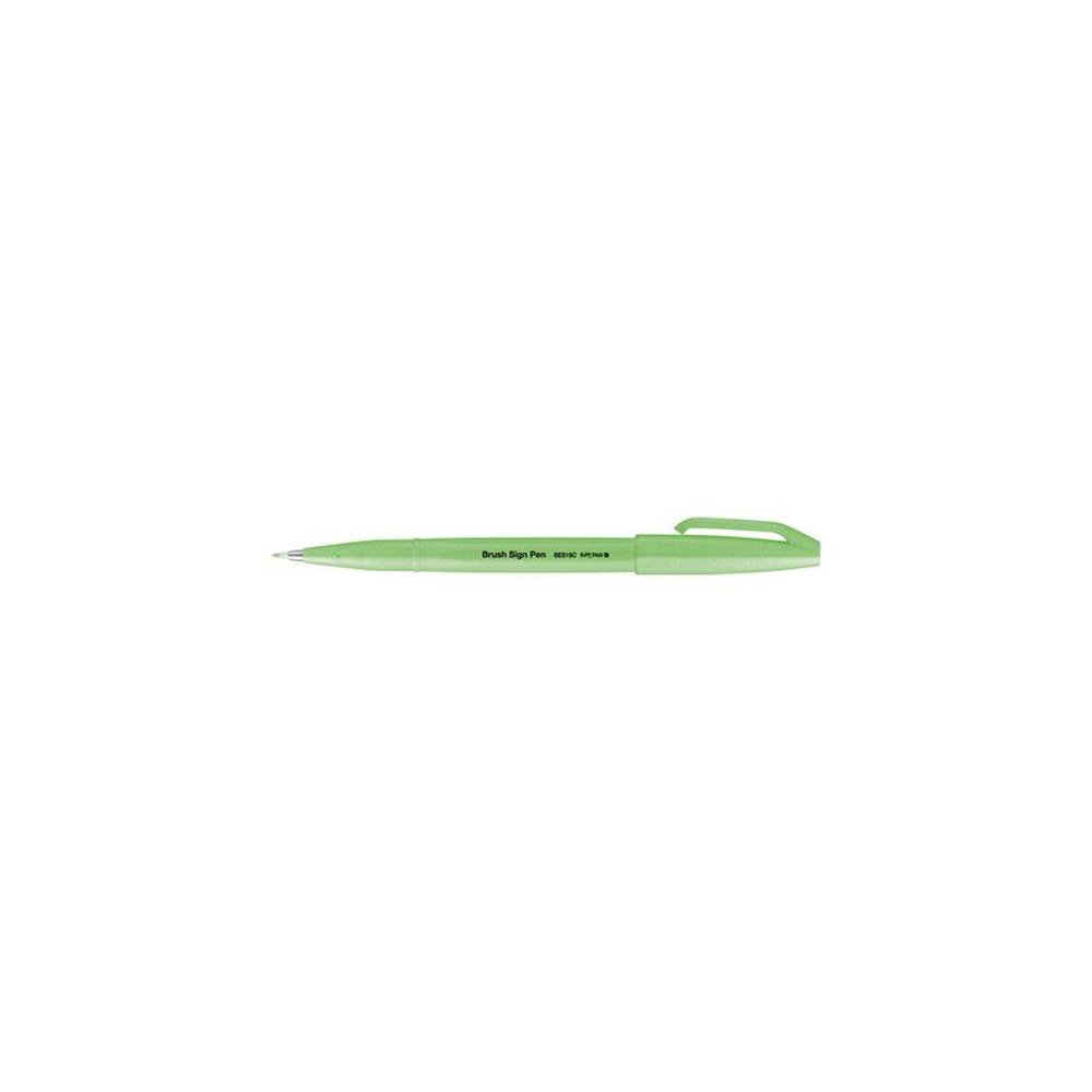 PentelArts Stylo feutre Brush Sign Pen SES15, vert fluo