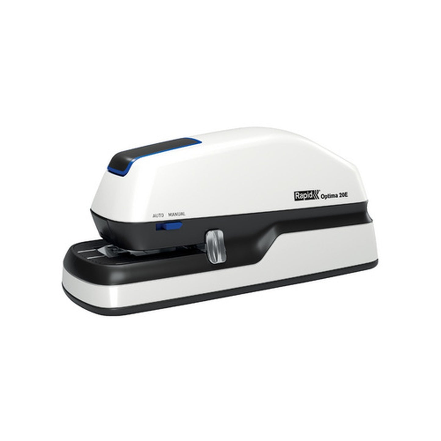 Rapid Agrafeuse électrique Optima 20E, blanc/gris/bleu