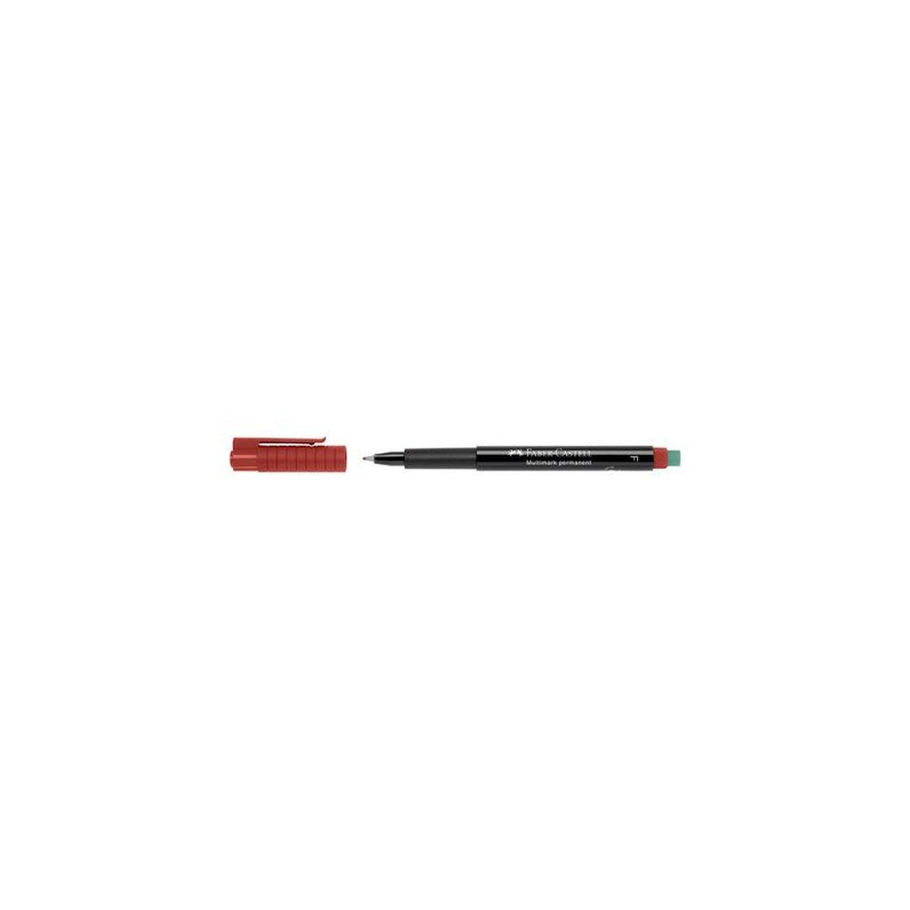 FABER-CASTELL Marqueur permanent MULTIMARK F, rouge