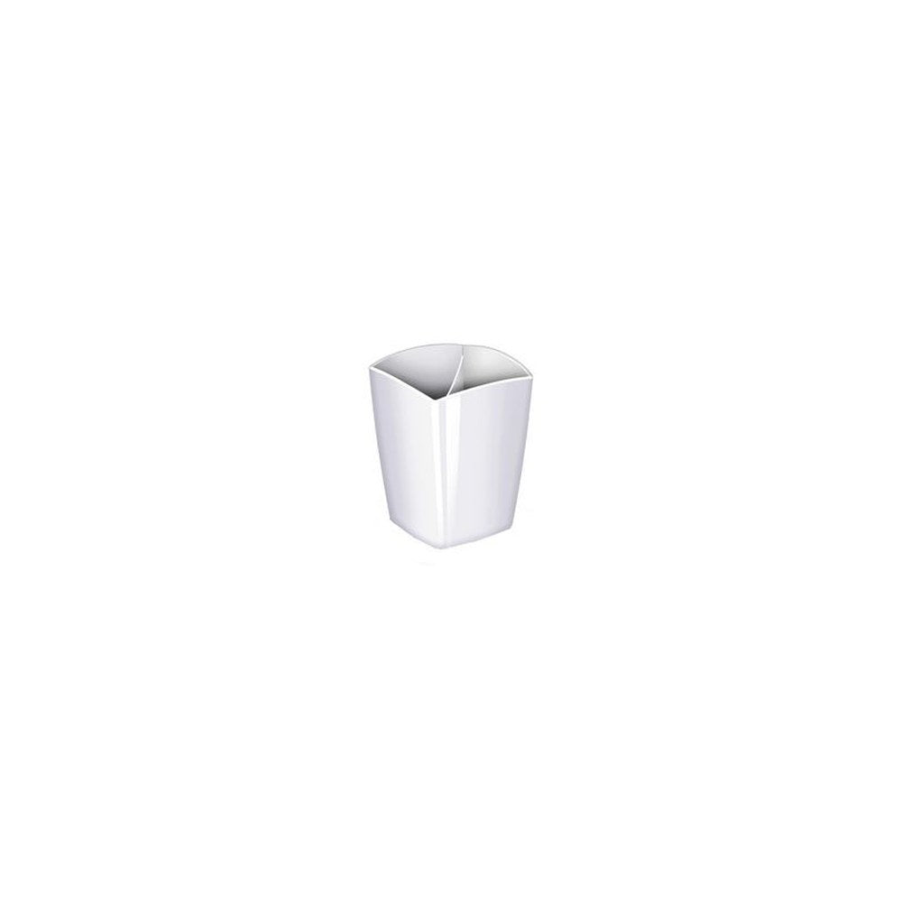 CEP Pot à crayons GLOSS, 2 compartiments, blanc