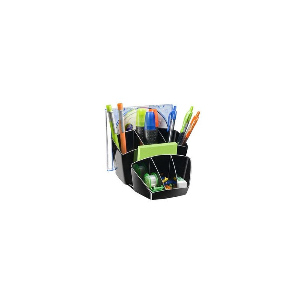 CEP Multipot à crayons CONFORT, 8 compartiments, noir