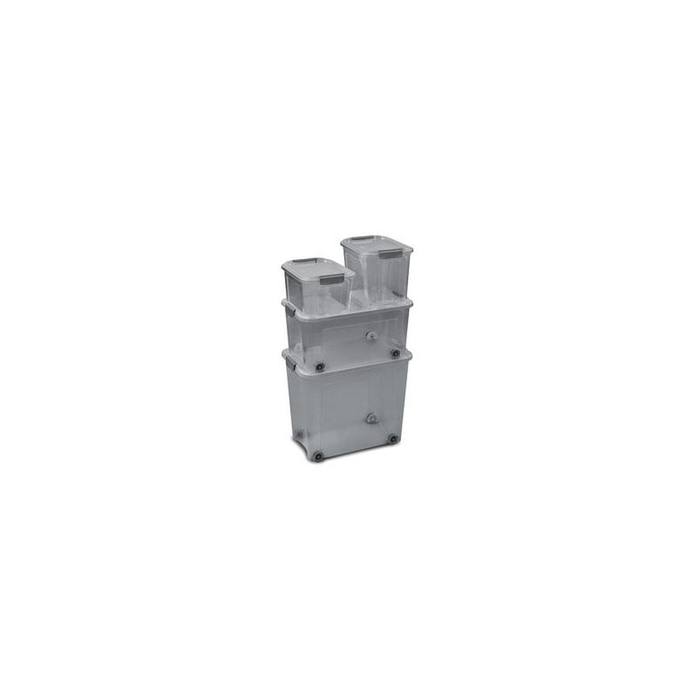CEP Boîte de rangement SHADOW, 18 litres, translucide gris