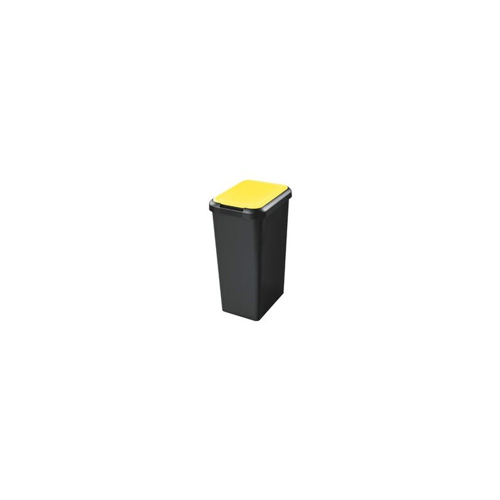 CEP Poubelle de tri sélectif Touch & Lift, 45 litres, jaune