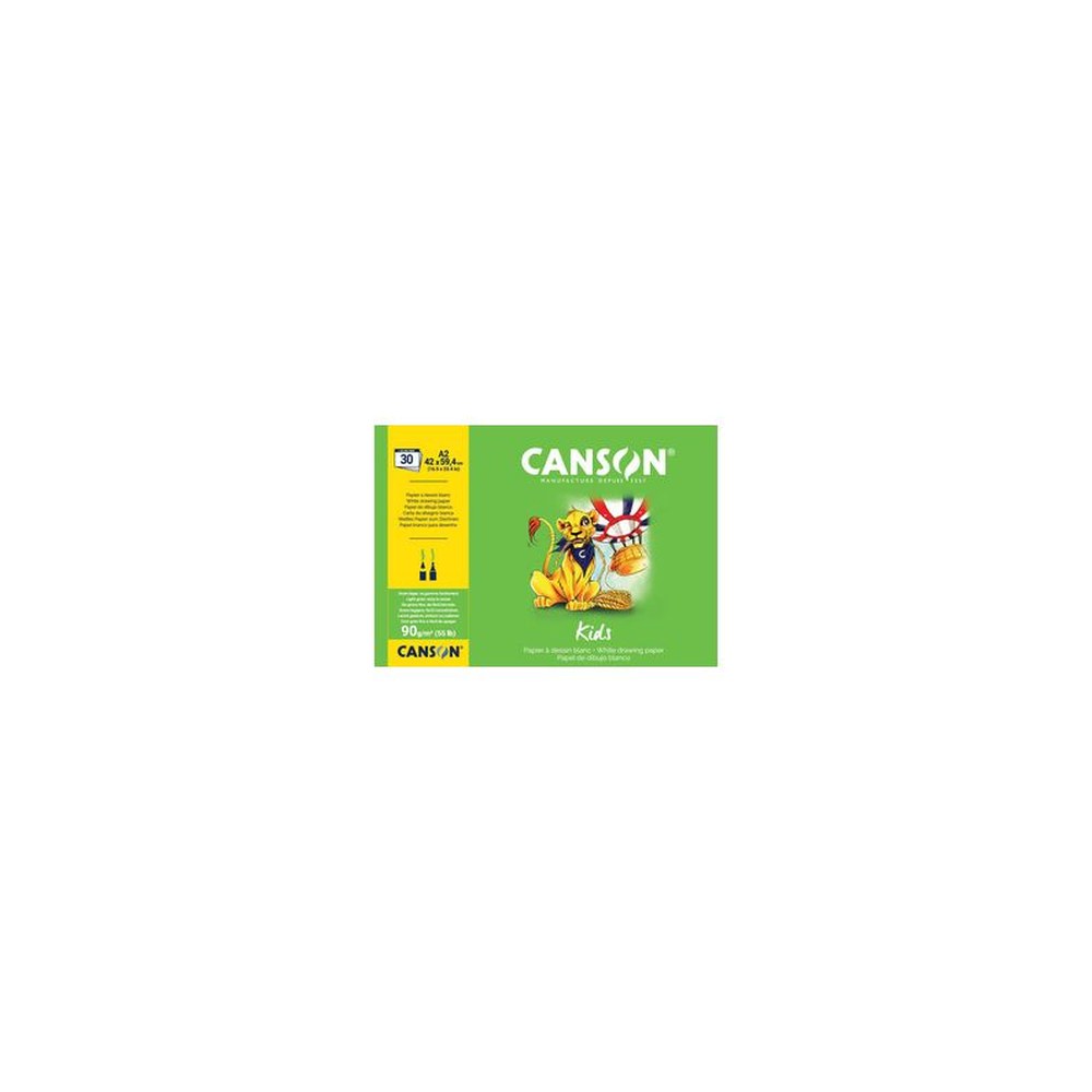 CANSON Bloc à dessin Kids, A2, 90 g/m2, 30 feuilles