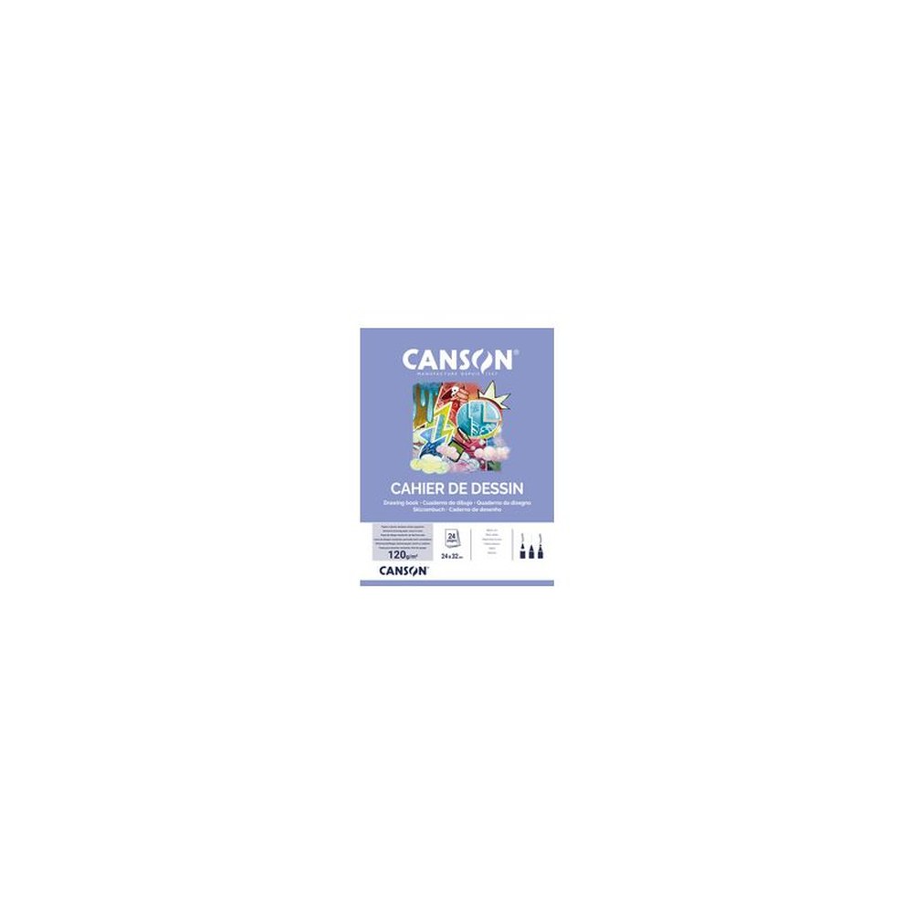CANSON Cahier de dessin, uni, 120 g/m2, A4
