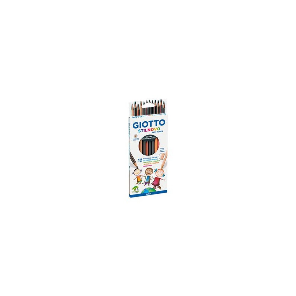 GIOTTO Crayon de couleur STILNOVO SKIN TONES, étui de 12