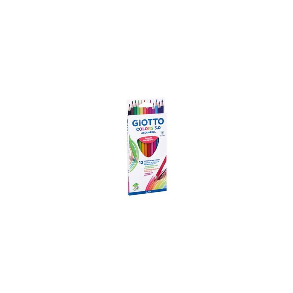 GIOTTO Crayon de couleur COLOR 3.0 ACQUARELL, étui de 12