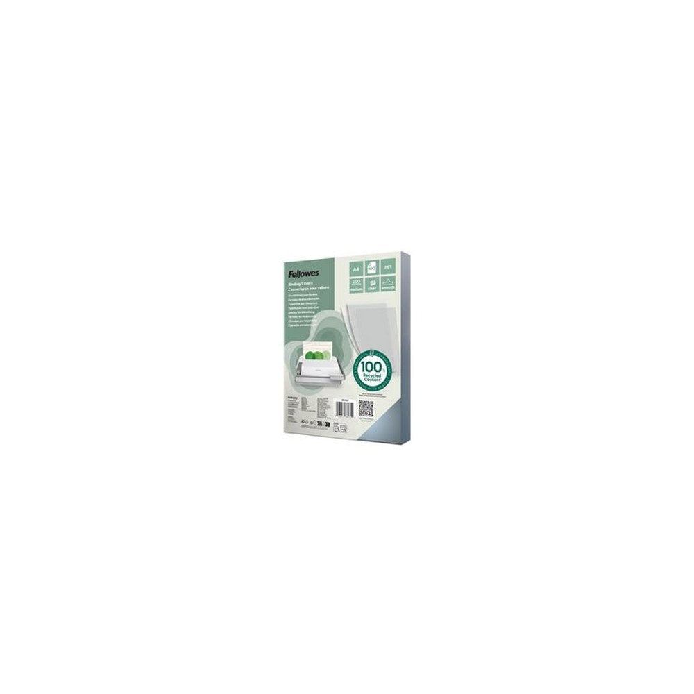 Fellowes Plats de couverture, A4, PET, transparent, 0,25 mm
