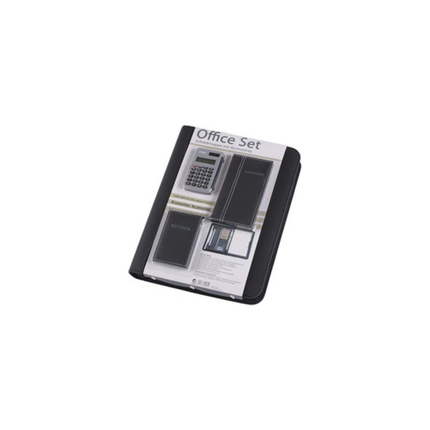 Alassio Serviette classeur "Office Set", noir