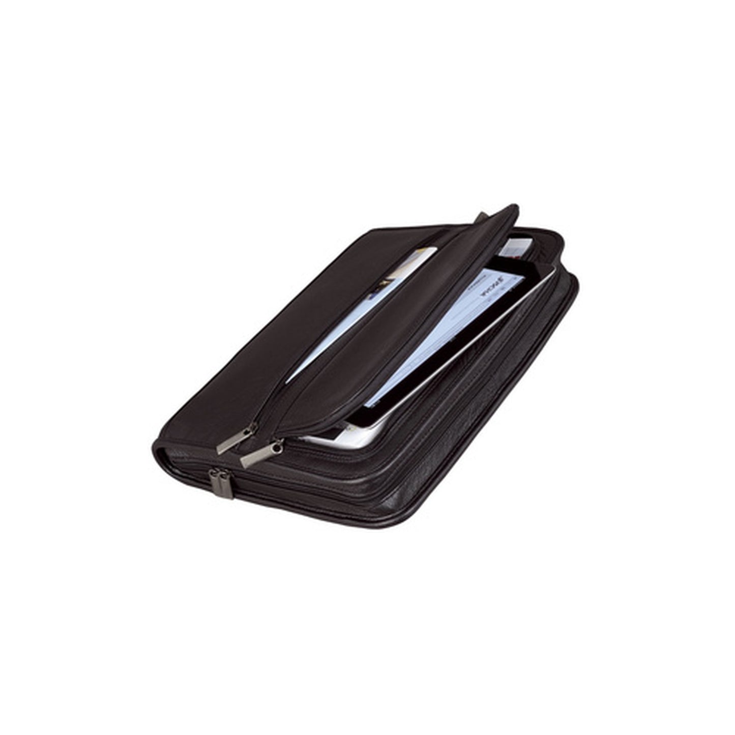 Alassio Serviette classeur "CARPO", A4, cuir nappa, noir