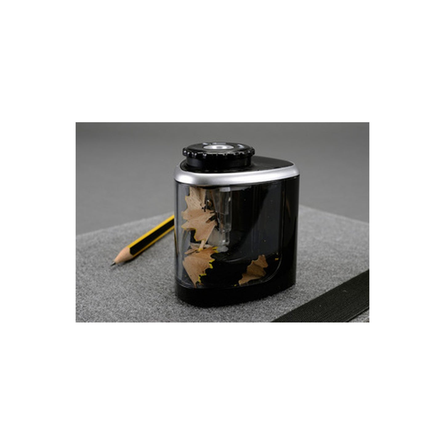 Alassio Taille-crayons électrique, noir transparent