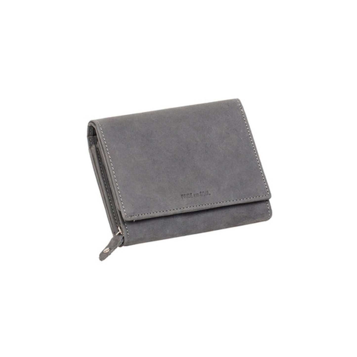 PRIDE&SOUL Portefeuille pour dames RFID, en cuir, gris