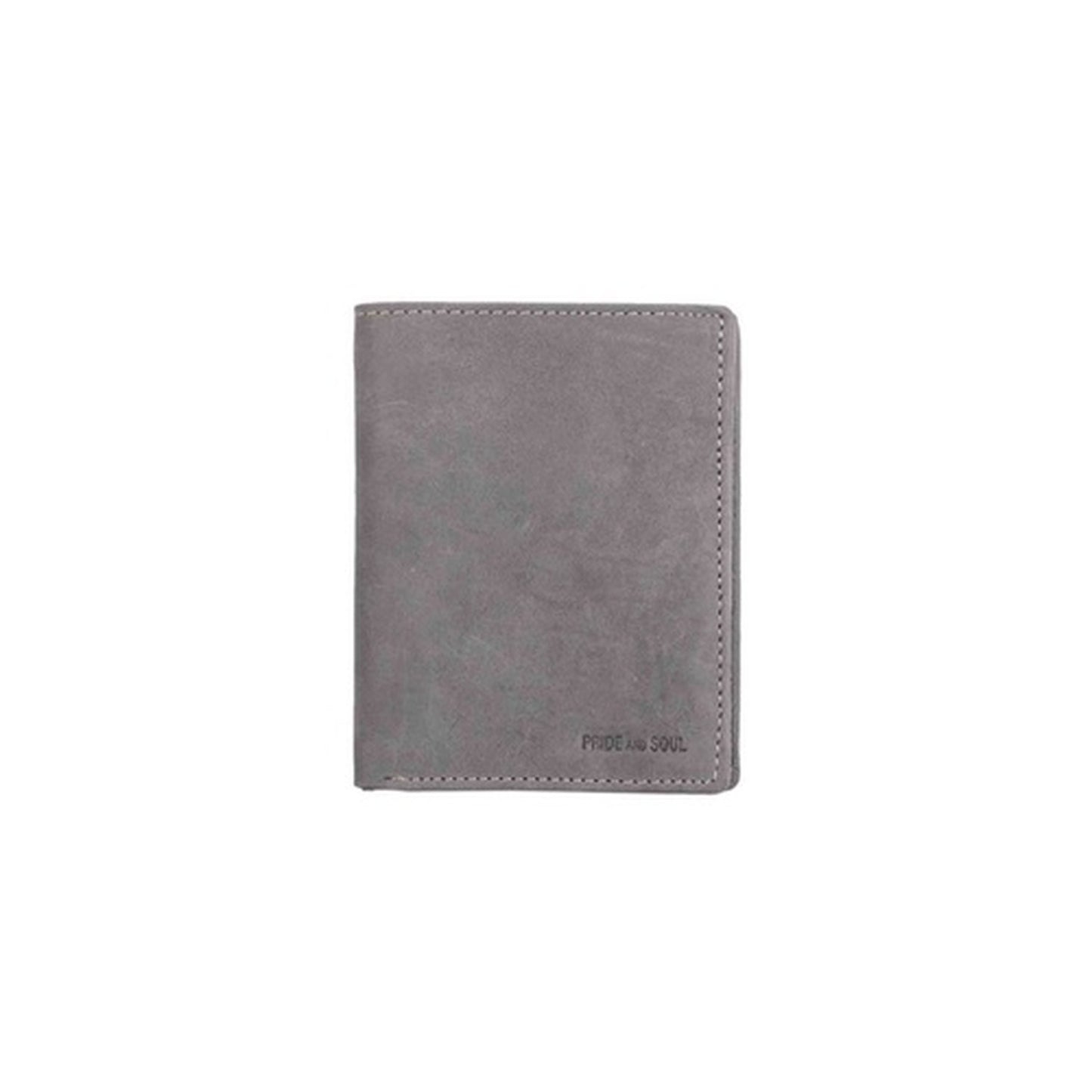 PRIDE&SOUL Portefeuille RFID, format portrait, cuir, gris