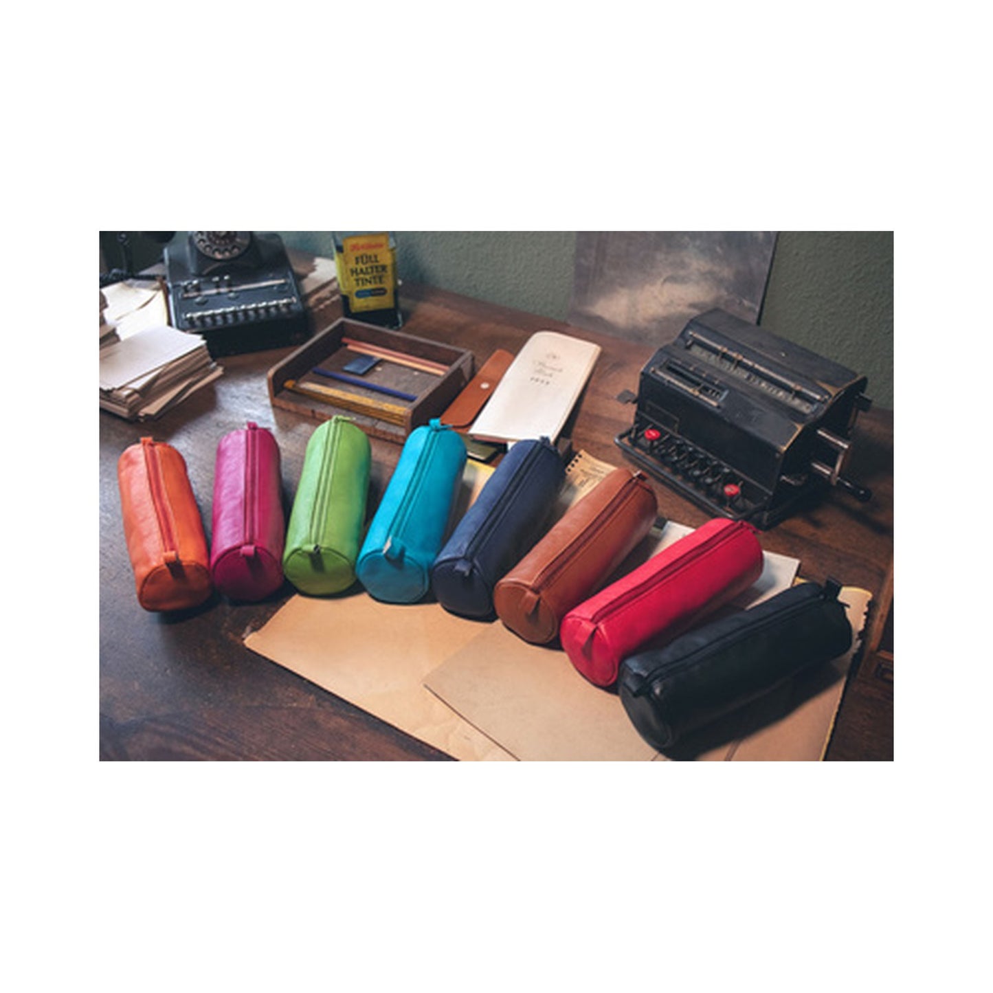 Alassio Trousse, en cuir, marron