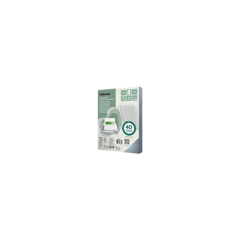 Fellowes Couverture, A4, PVC, 0,24 mm, transparent