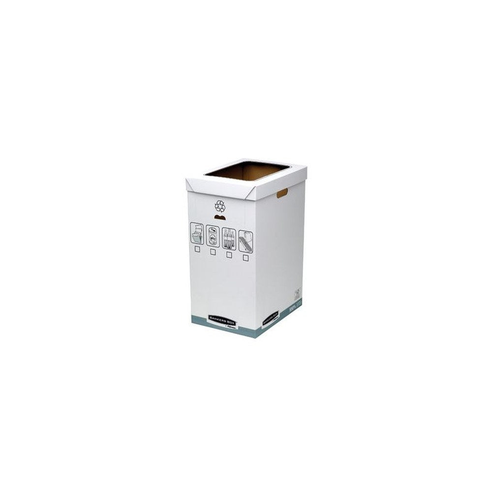 Fellowes BANKERS BOX SYSTEM Collecteur de recyclage, blanc x5