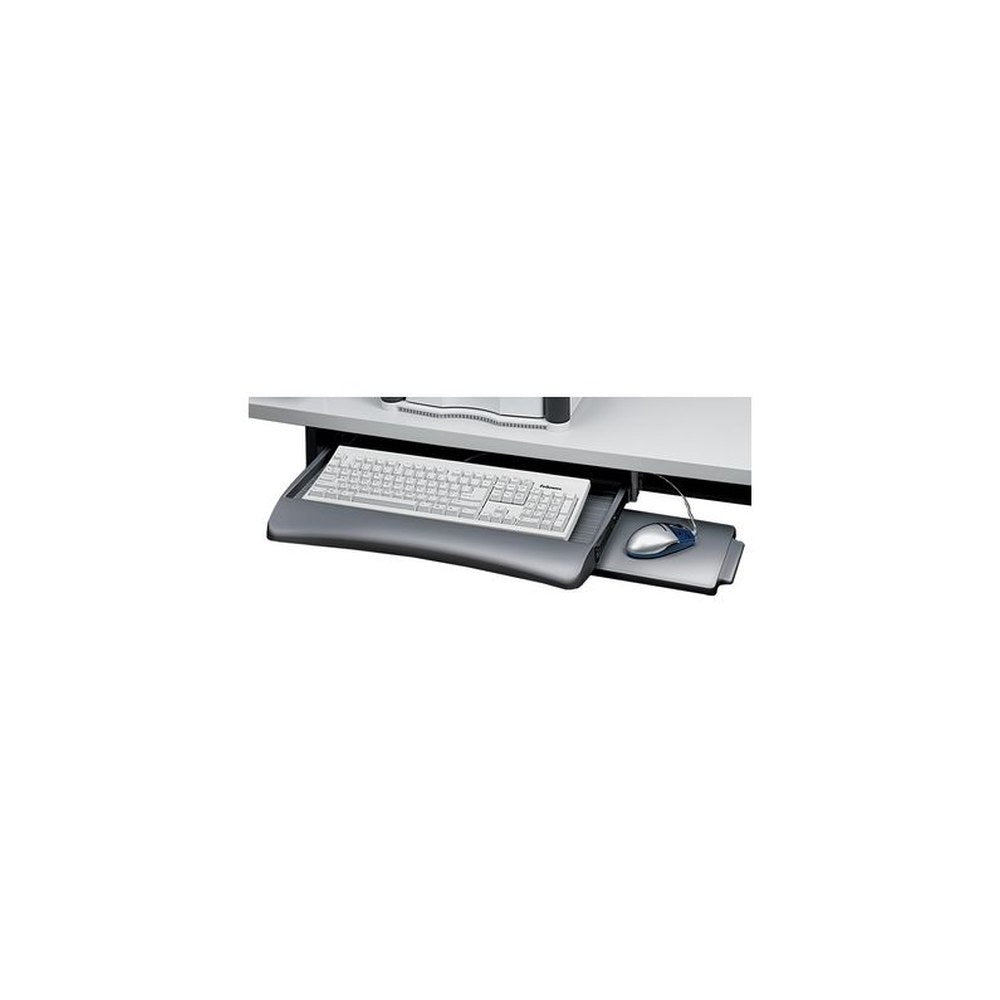 Fellowes Tiroir pour clavier avec tablette souris, graphite