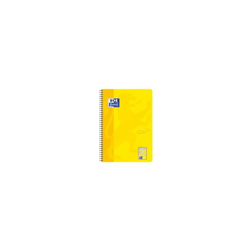 Oxford Cahier Touch, A4+, quadrillé, 160 pages, jaune soleil