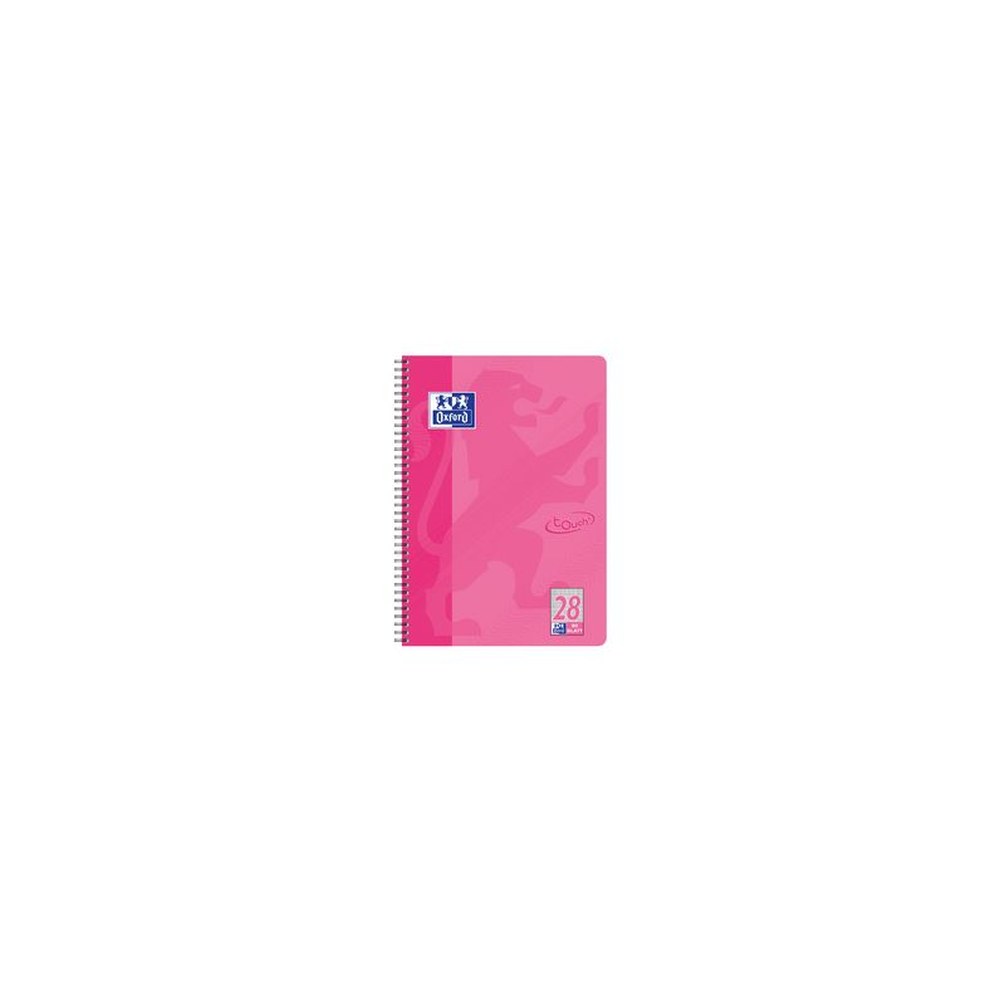 Oxford Cahier Touch, A4+, quadrillé, 160 pages, rose