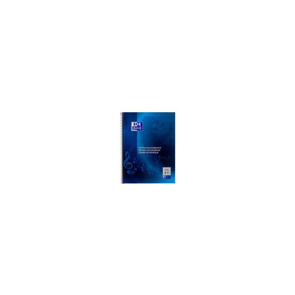 Oxford Noten-Collegeblock, DIN A4, 50 Blatt, Lineatur 14