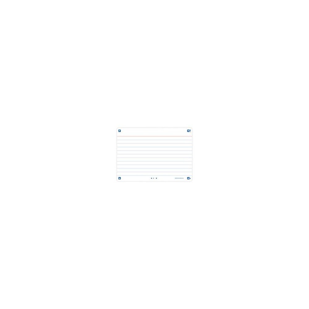Oxford Fiches "Flash 2.0", 105 x 148 mm, ligné, blanc