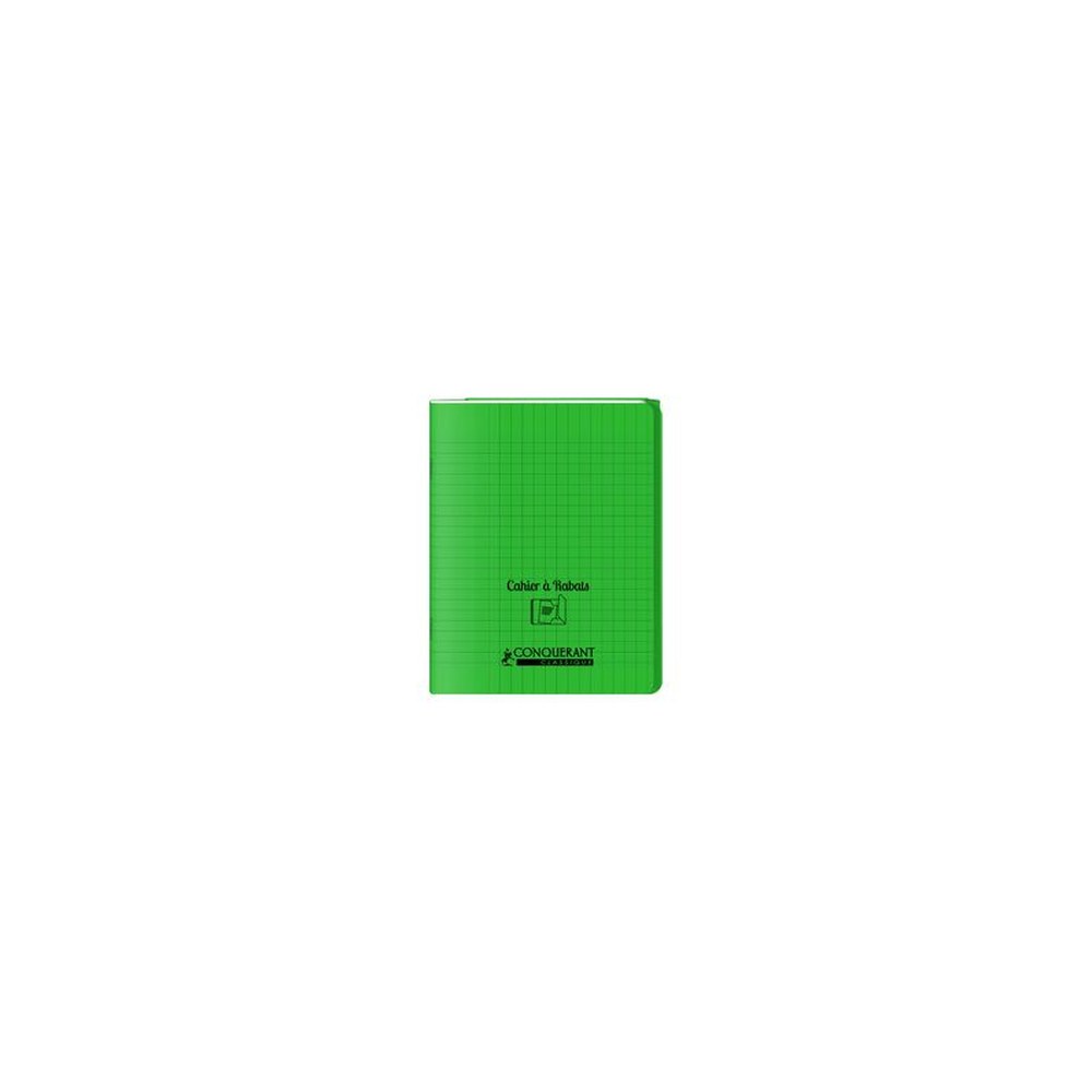 CONQUERANT CLASSIQUE Cahier à rabat 240 x 320 mm, vert x10