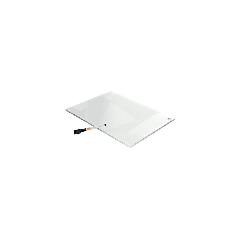 nobo Tableau blanc/bloc-notes de bureau en acrylique, A4