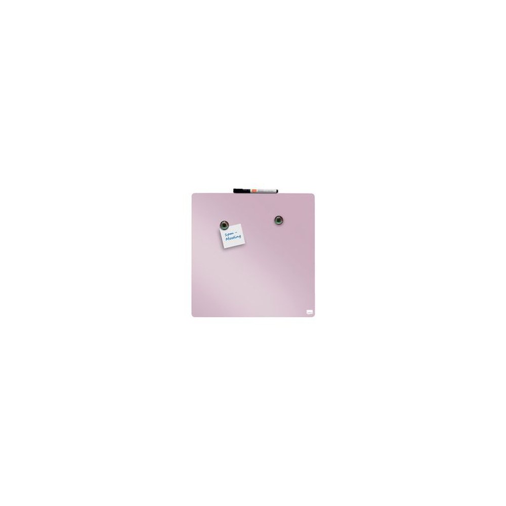 nobo Tableau mémo carré, (L)360 x (H)360 mm, rose