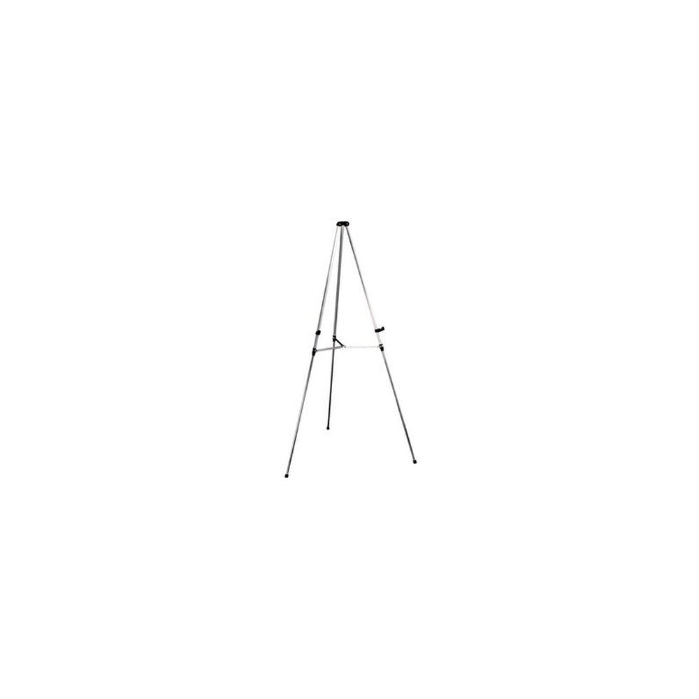nobo Présentoir téléscopique pour tableau, aluminium blanc