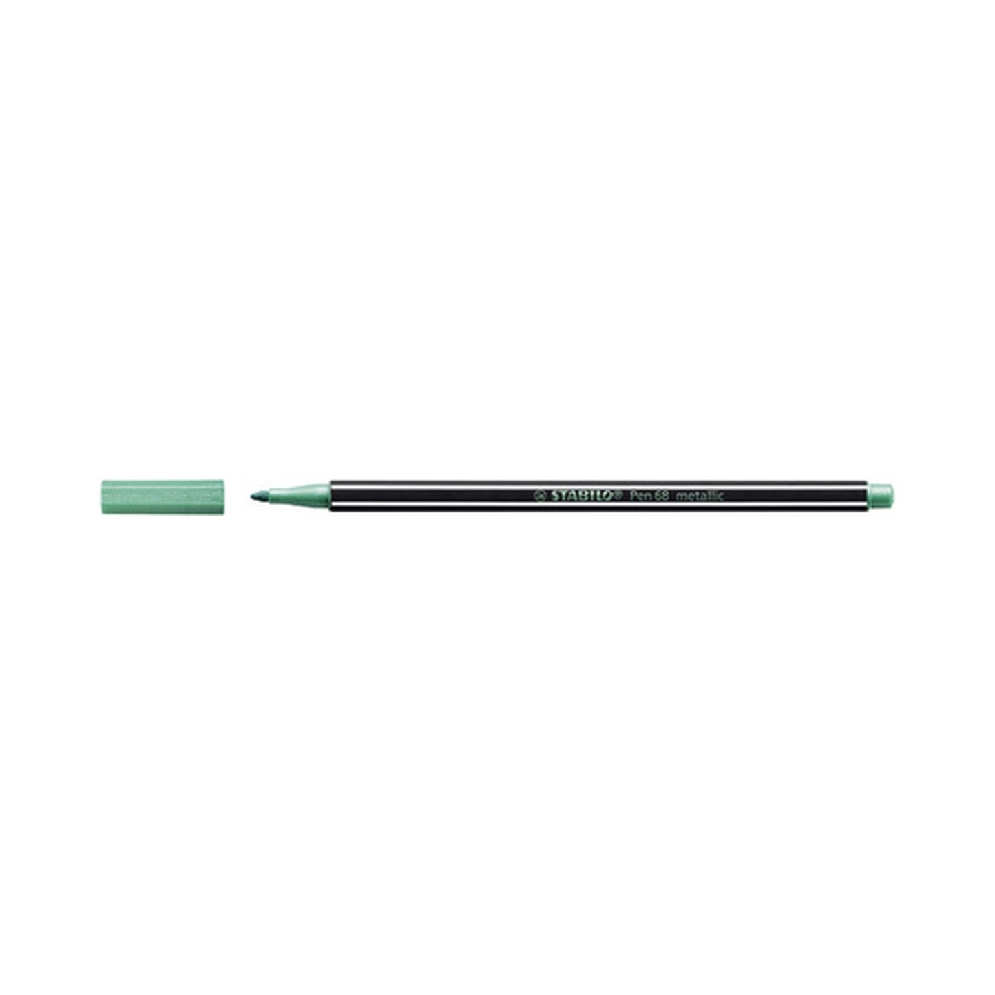 STABILO Stylo feutre Pen 68 metallic, vert métallisé