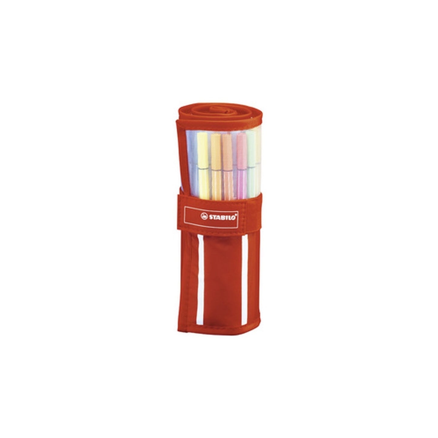 STABILO Feutre Pen 68, trousse enroulable de 30 "Rayures"