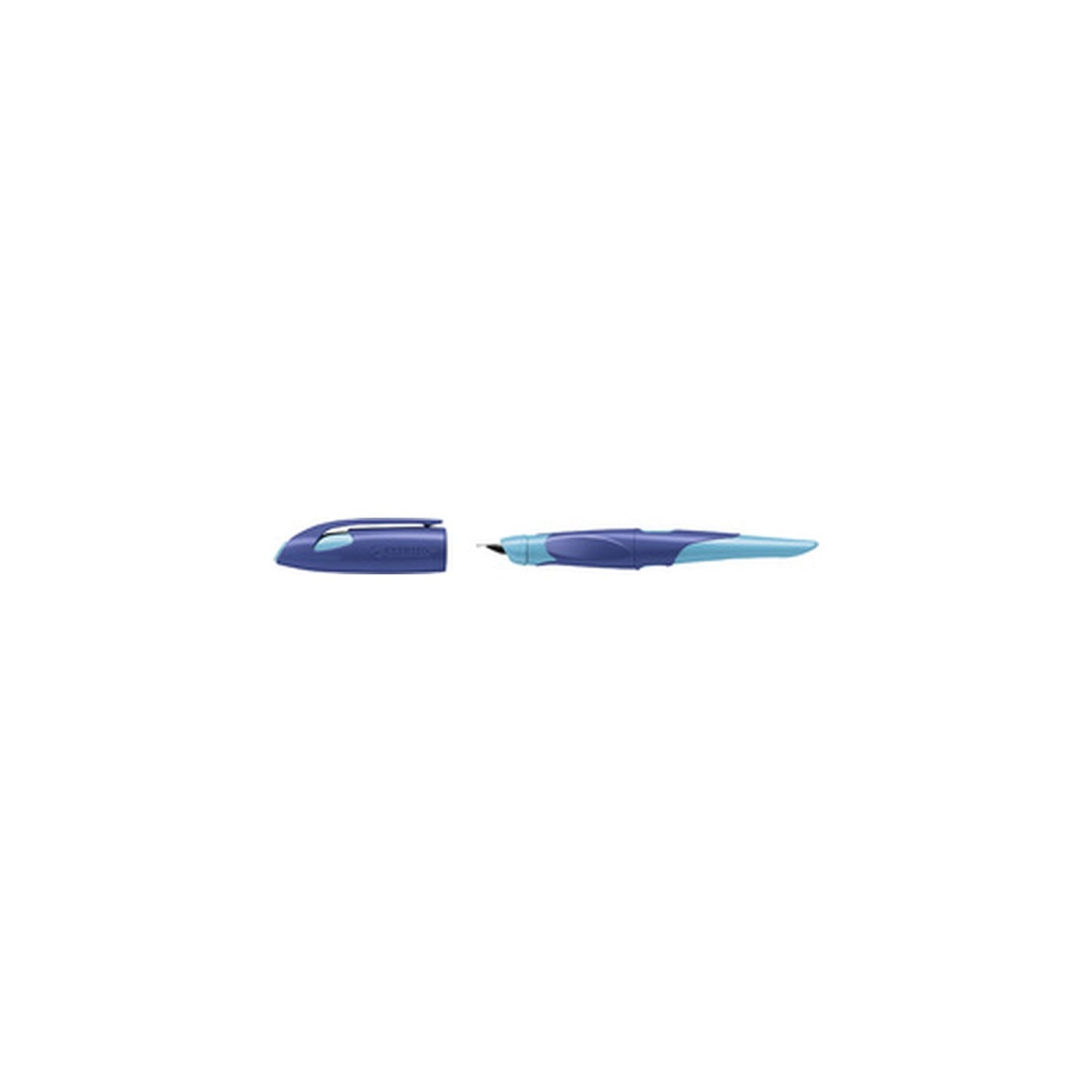 STABILO Stylo plume EASYbirdy L, gauchers, bleu/azur