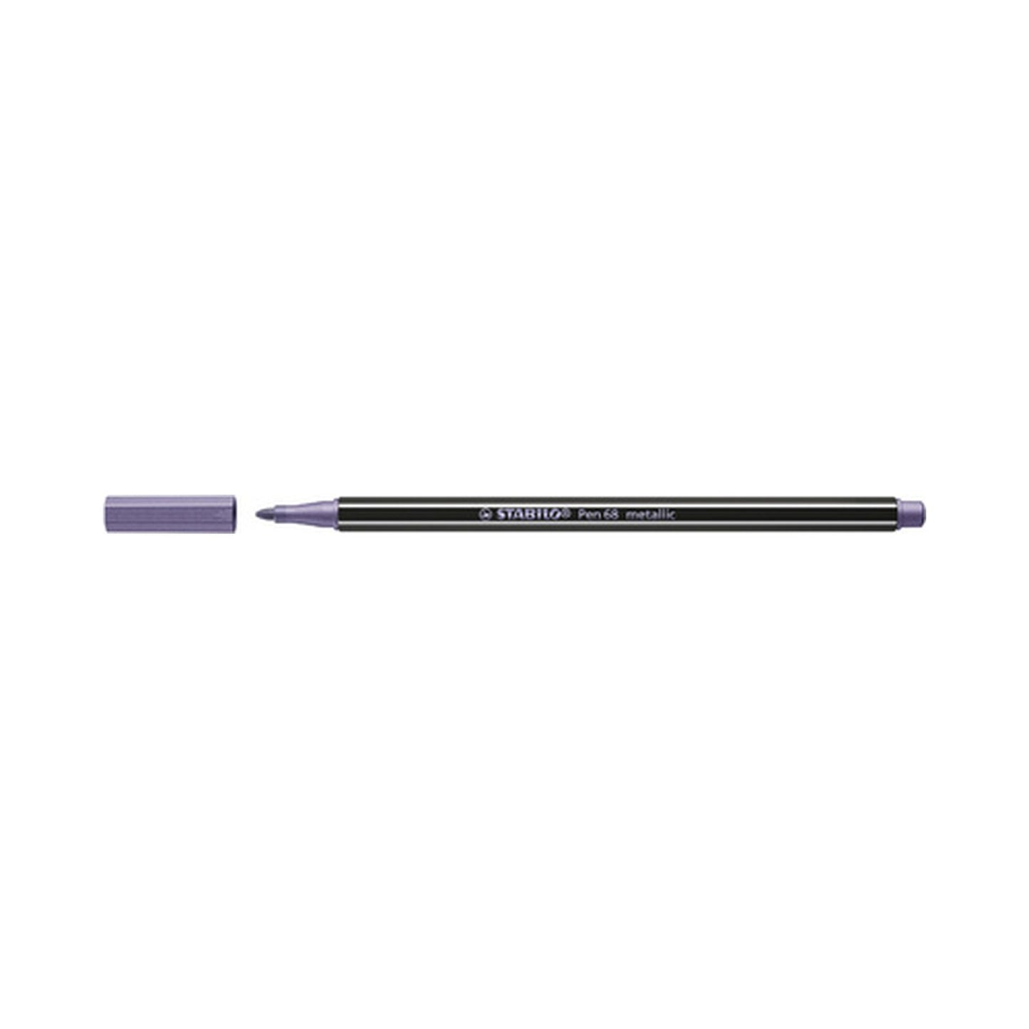 STABILO Stylo feutre Pen 68 metallic, lilas métallisé