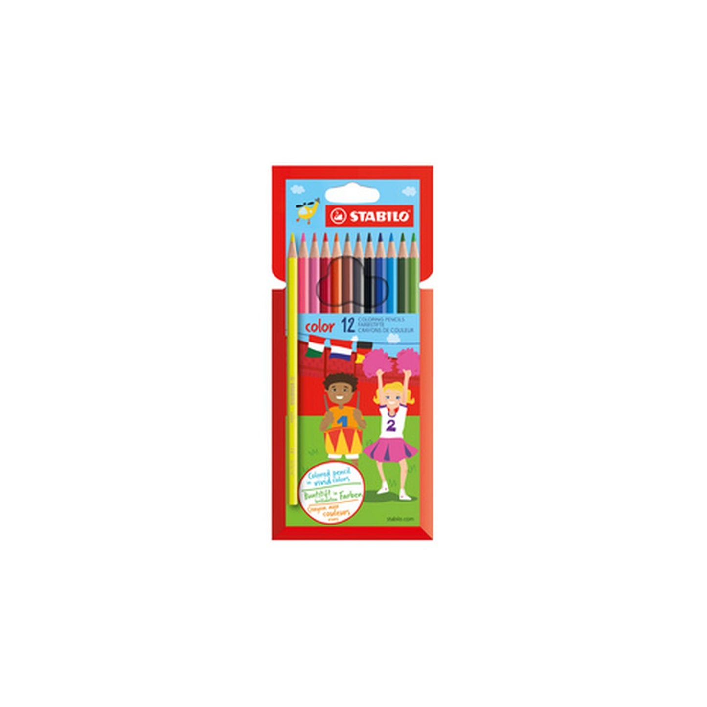 STABILO Crayons de couleur color, hexagonal, étui de 12
