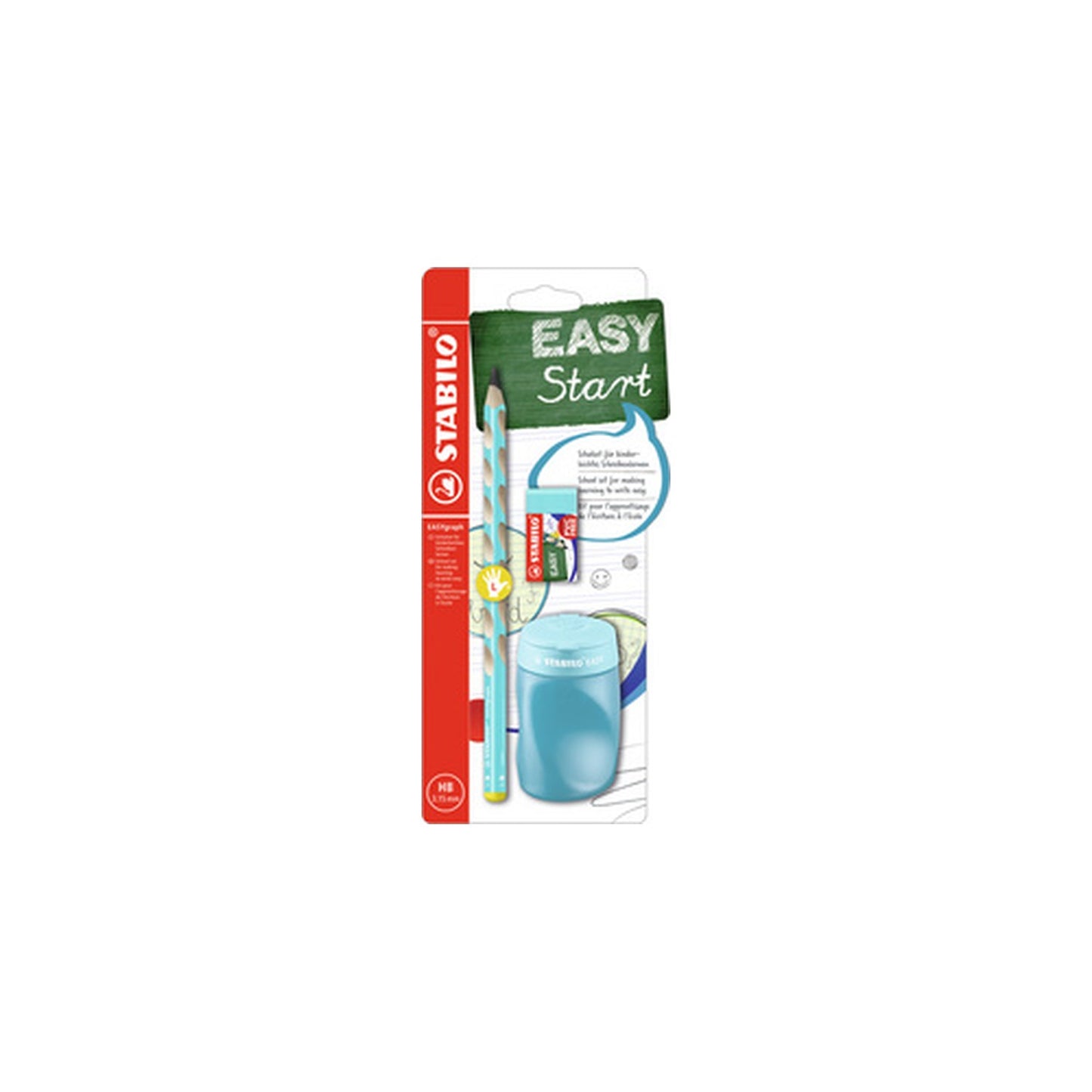 STABILO Kit pour écolier EASYgraph, pour gauchers, bleu