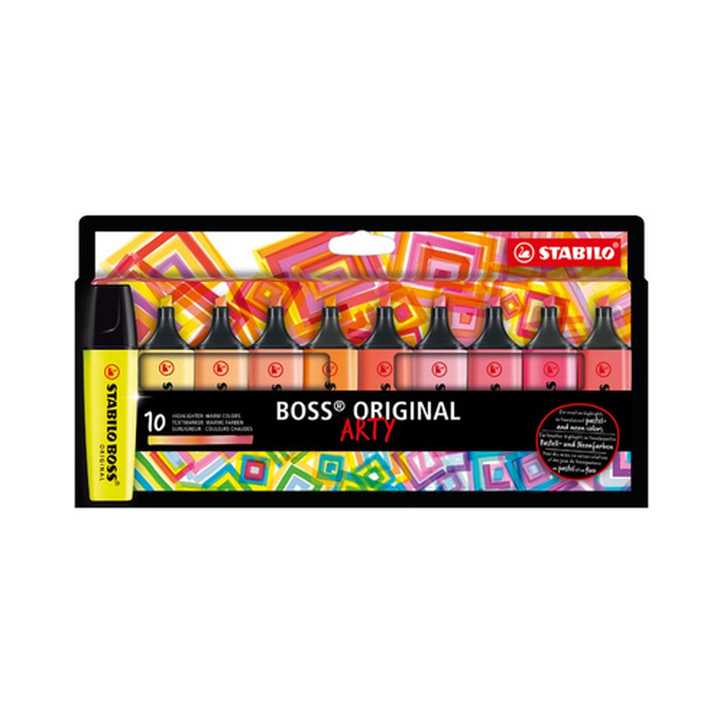 STABILO Surligneur BOSS ORIGINAL, étui carton ARTY de 10