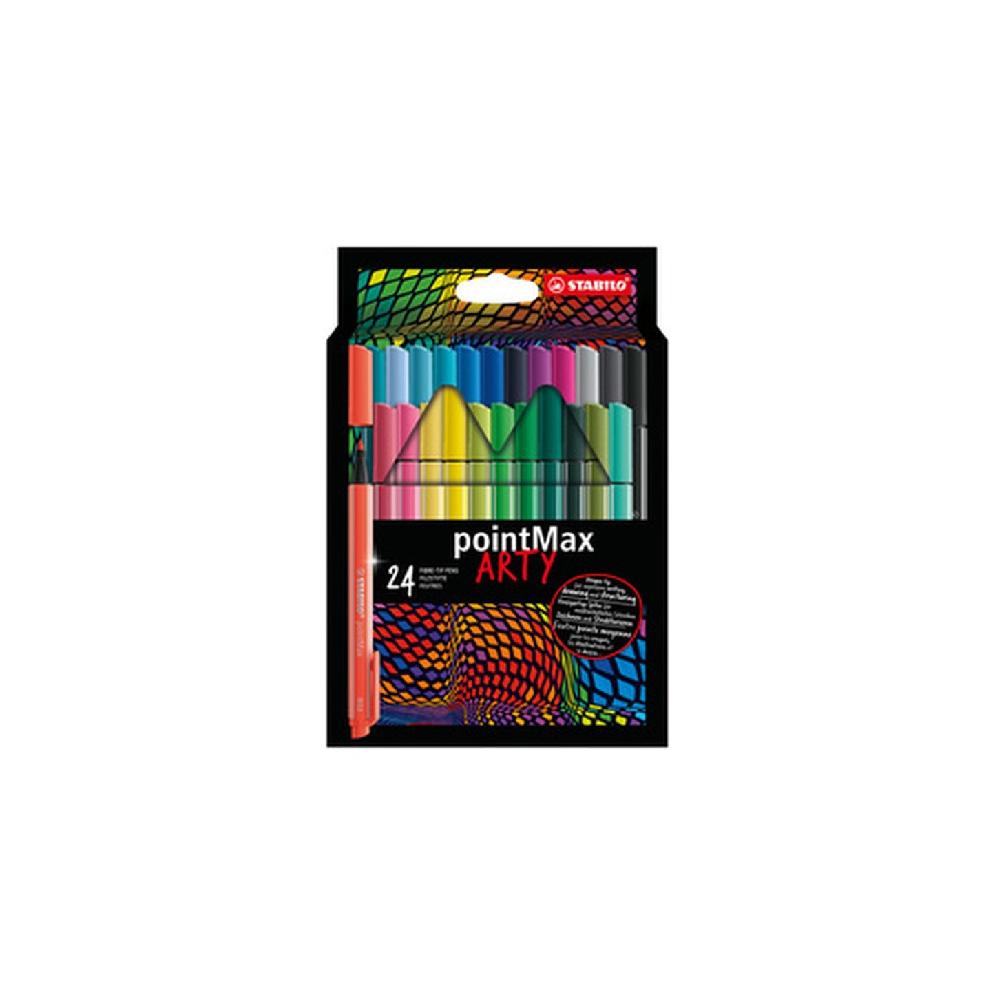 STABILO Stylo-feutre pointMax ARTY, étui carton de 24