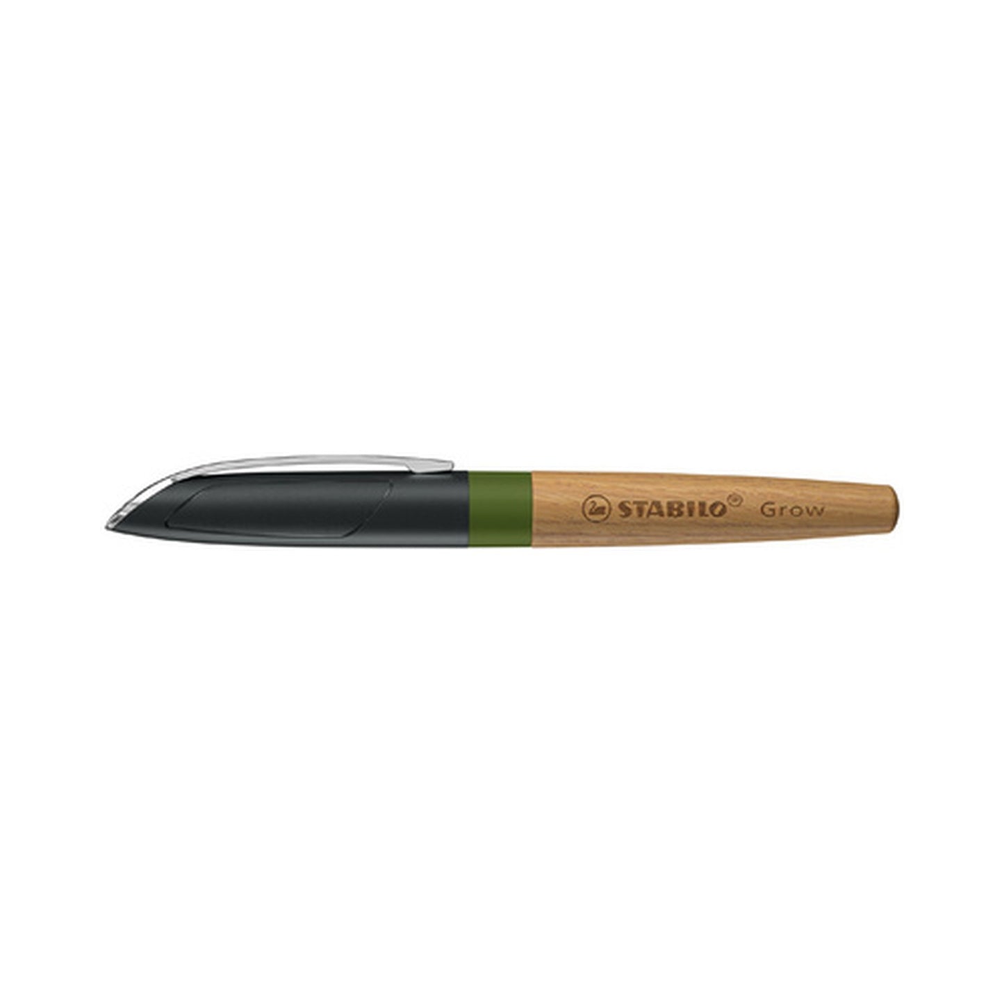 STABILO Stylo plume Grow, vert mousse / chêne