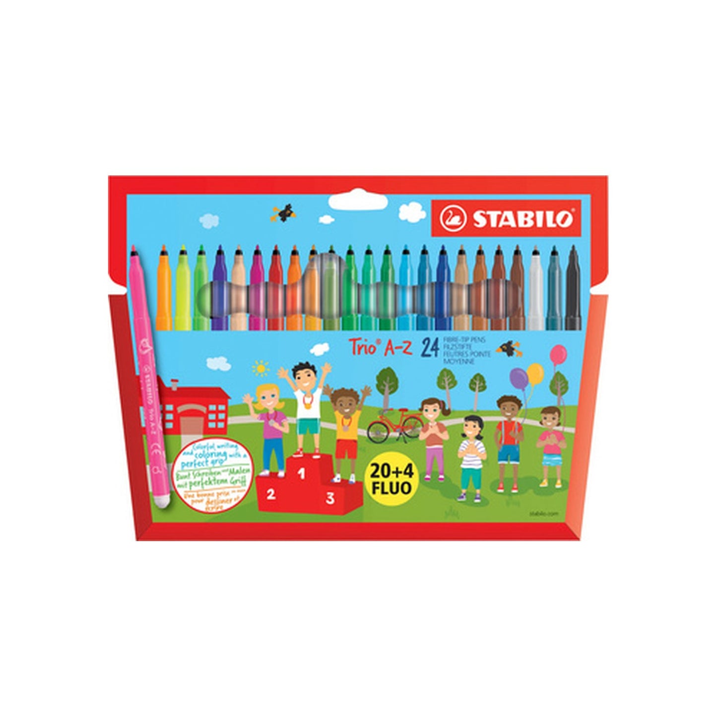STABILO Feutre Trio A-Z, étui carton de 24, PACK SPECIAL