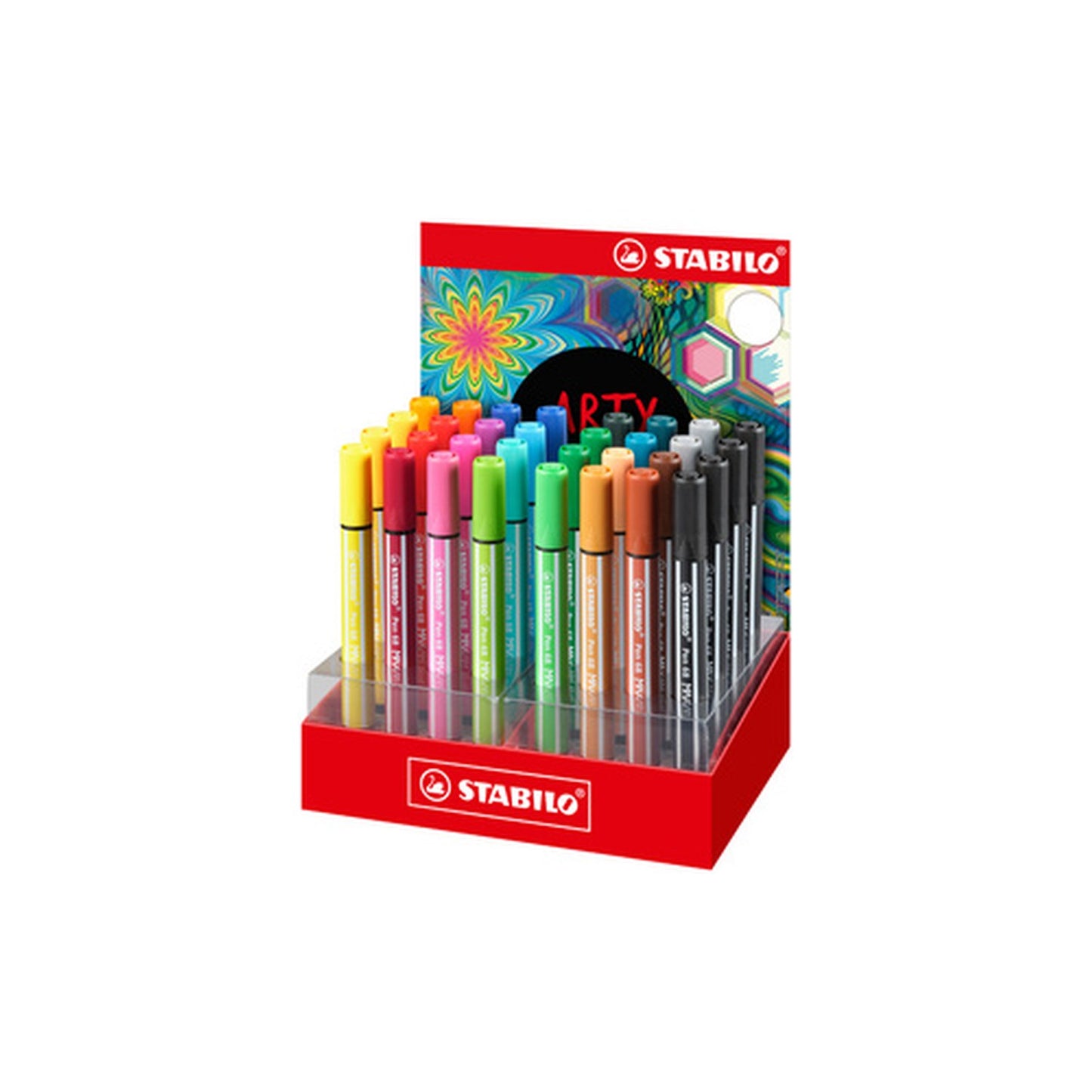 STABILO Feutre Pen 68 MAX, présentoir de 32 pièces ARTY