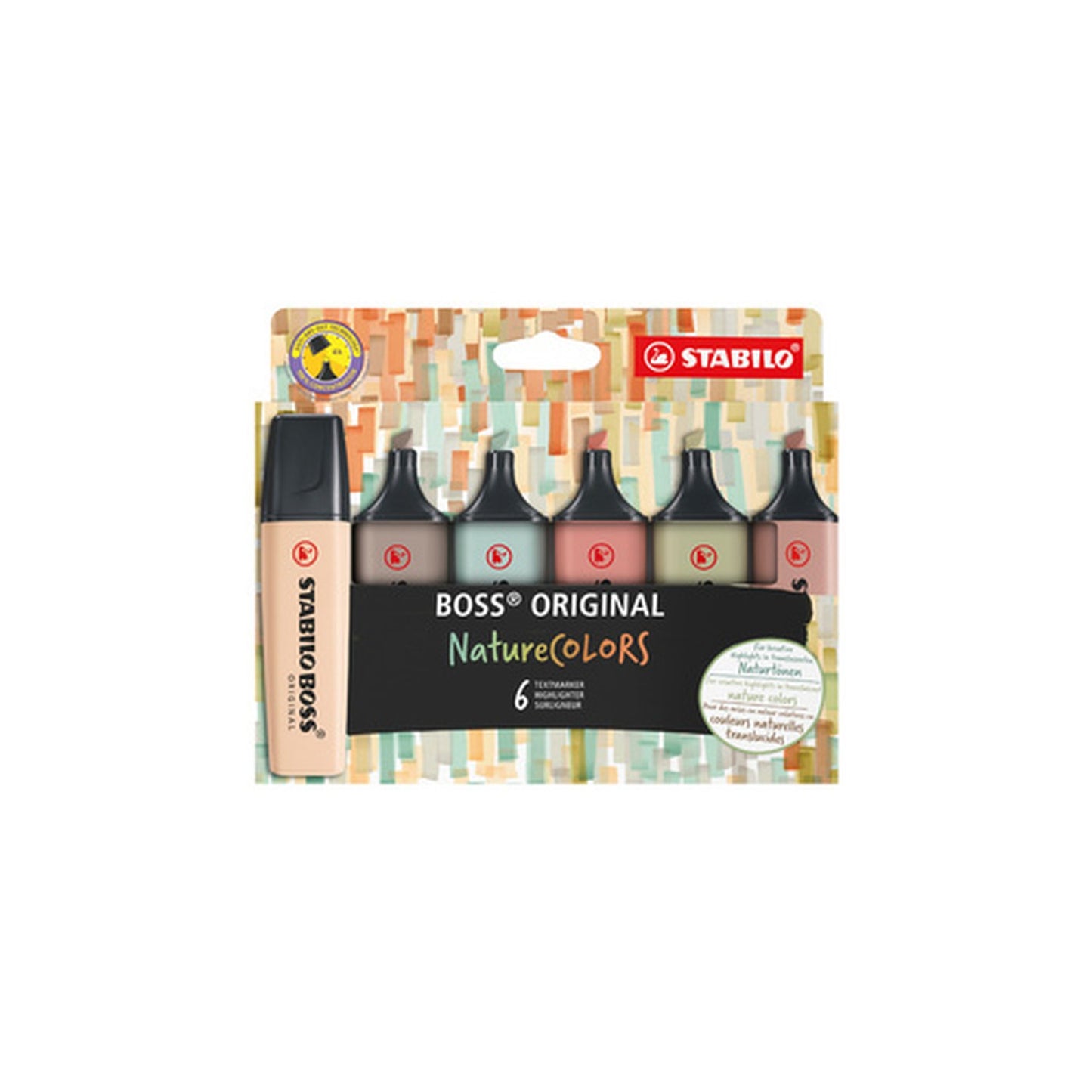 STABILO Surligneur "BOSS ORIGINAL" NatureCOLORS, étui de 6