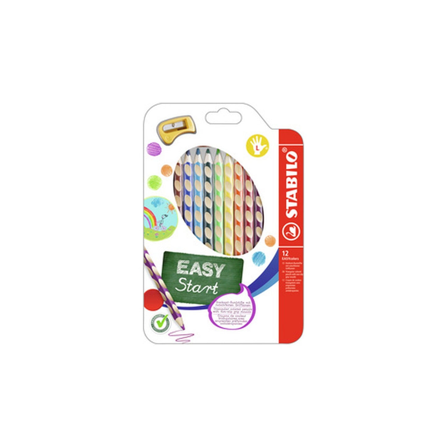 STABILO Crayon de couleur EASYcolors L, étui de 12